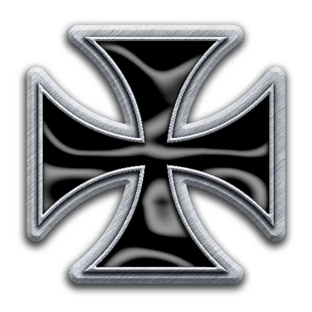 - Iron Cross Pin - Zwart/Zilverkleurig